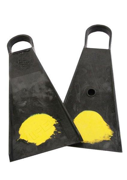 viper v5 yellow dot surfing fins