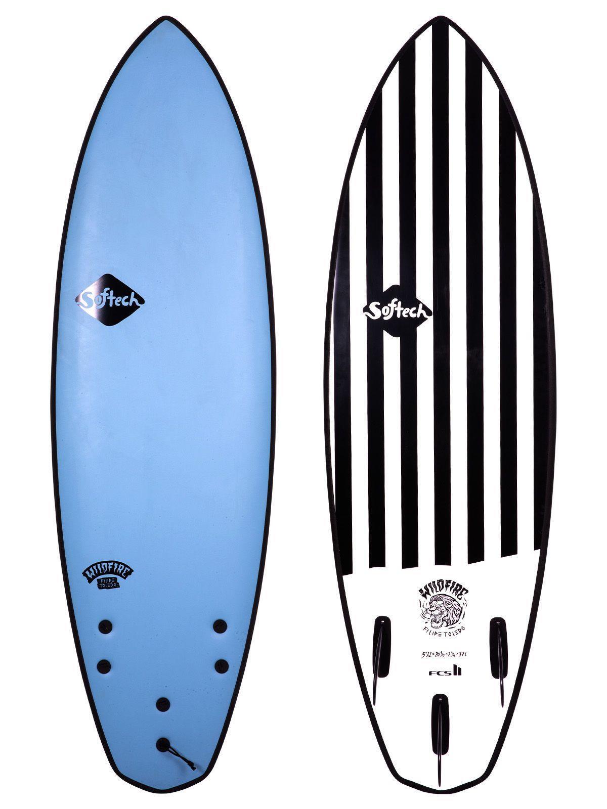 Softech Filipe Toledo Wildfire 5'3 Thruster. Suitable for